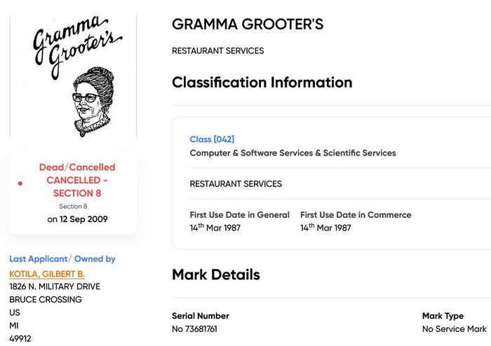 Gramma Grooters - Trademark Info